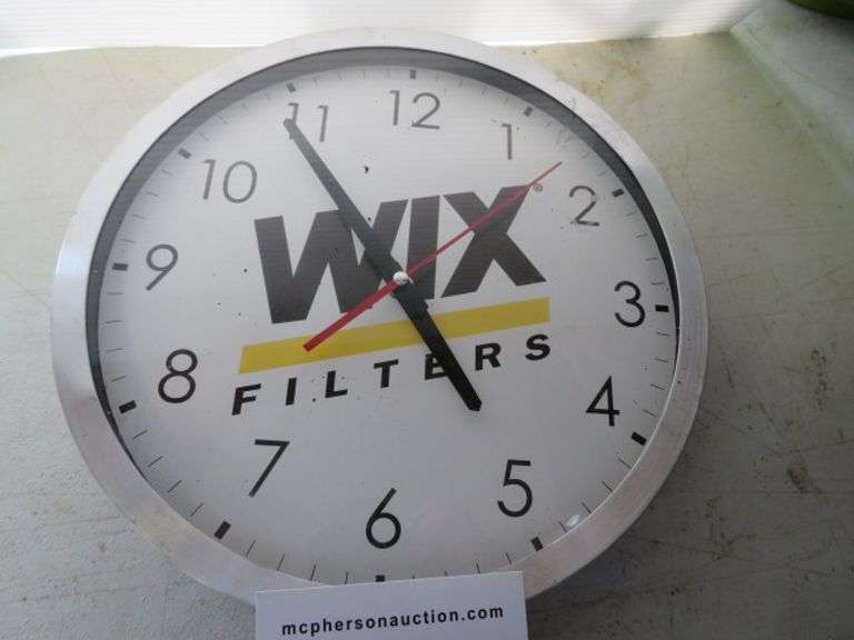 WIX FILTERS SHOP CLOCK