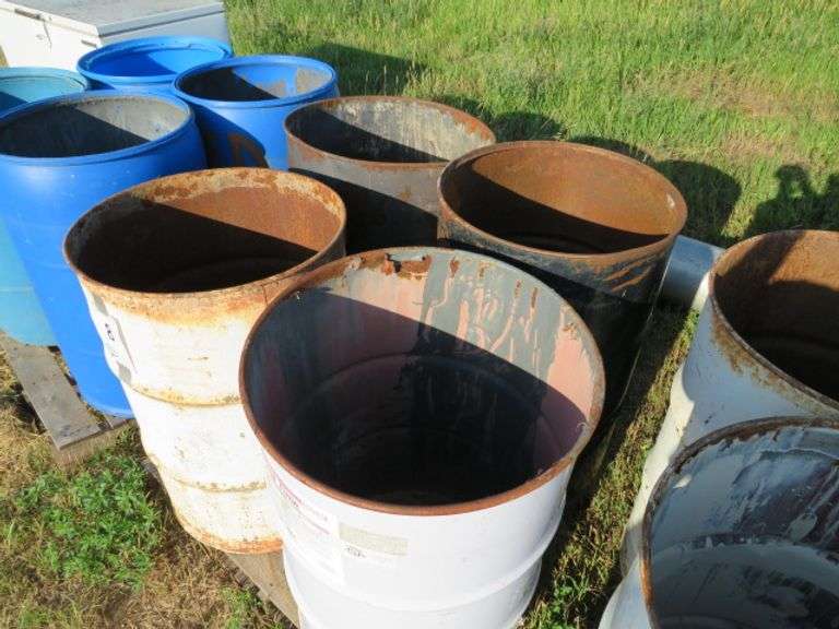 4 - OPEN TOP STEEL BARRELS