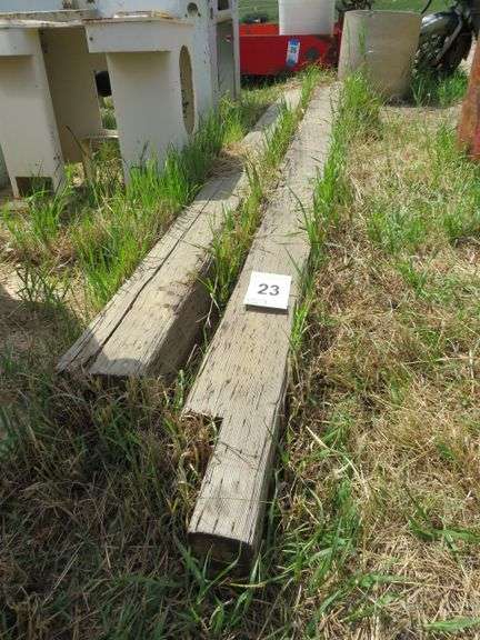 2 TIMBERS 8X8  APPROXIMATELY 10 FT. LONG
