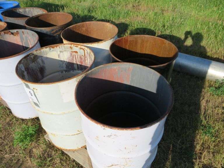 4 - OPEN TOP STEEL BARRELS