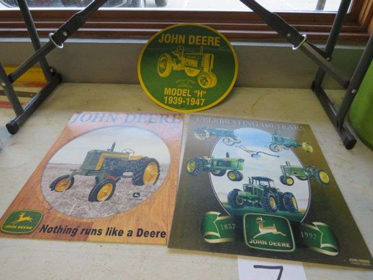 3 - JOHN DEERE SIGNS - NEW