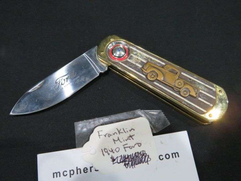 FRANKLIN MINT 1940 FORD PICKUP POCKET KNIFE
