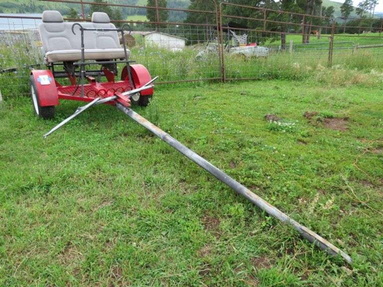 2 HORSE DRIVING BUGGY WITH BENCH SEAT