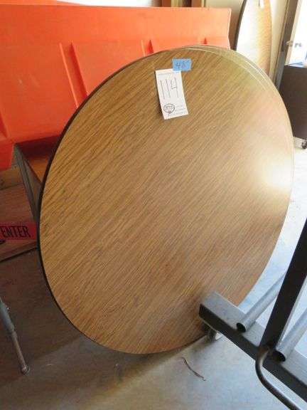 THREE 48" ROUND TABLES - LEGS INCLUDED
