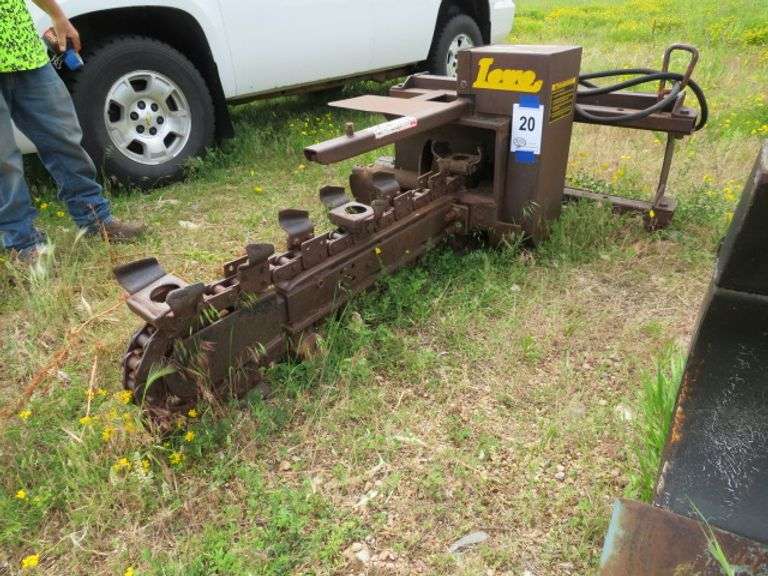 Lowe Model 14 SKID LOADER Trench Attachment for Skidsteer 8" X 4' - HAS SAT UNUSED MORE THAN EVER USED - WORKED GREAT THE LAST TIME IT WAS USED