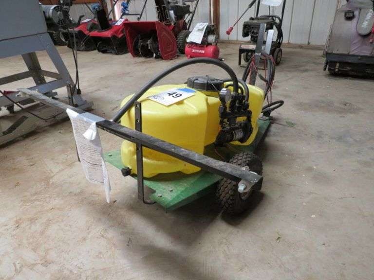 BOMGAARS TOWABLE WEED SPRAYER, UNKNOWN WORKED THE LAST TIME IT WAS USED OVER 10 YEARS AGO