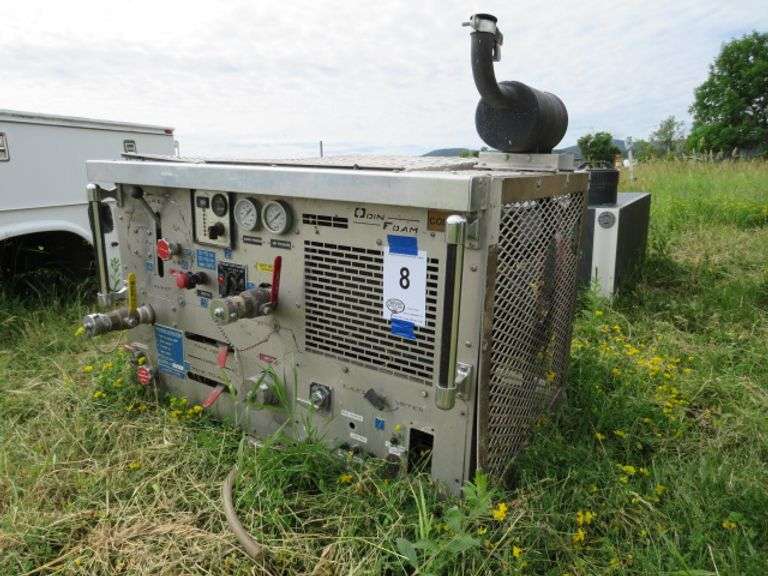 ODIN FOAM MODEL COLT 2 - SELF CONTAINED FIRE FOAM SETUP  W/ 2 PART TANK - KUBOTA DIESEL POWER - SHOWING 271 HOURS ON THE METER - RECENLTY REMOVED FROM SERVICE