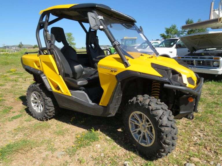 2011 CAN AM COMMANDER W/ ROTAX 1000 ENGINE 6,967 ACTUAL MILES, TILT BOX, TWO SEATER, 4WD, ALLOY WHEELS, WINCH NEEDS WORK, LED HEADLIGHTS, RUNS & OPERATES, SELLS W/ TITLE