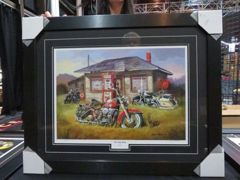 THE HOG SHOP BY DALE KLEE, SIGNED AND NUMBERED, 943/950, 30"X24"