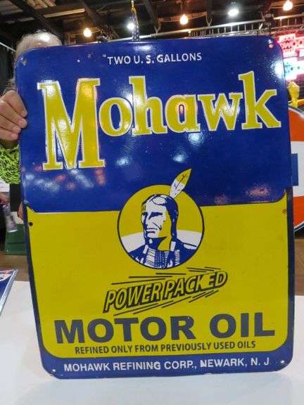 MOHAWK PORCELAIN SIGN 23"X30" SINGLE SIDE