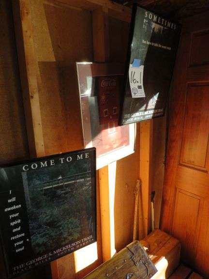 17 1/2"X21" 2 - MICKELSON TRAIL PIC. ONE COCA COLA