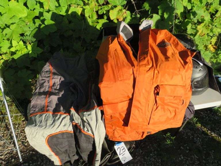 HARLEY DAVIDSON MENS LG. COAT AND PANTS RAIN GEAR