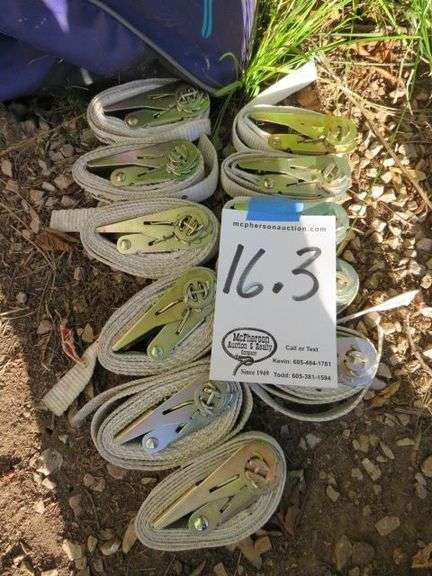 11 TIE DOWN RATCHET STRAPS