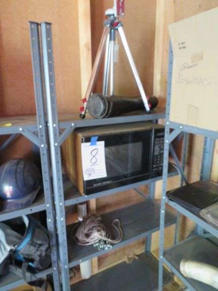 CONTETNS OF METAL SHELVING UNIT 30"X12"X61" INCLUDING THE SHELVING