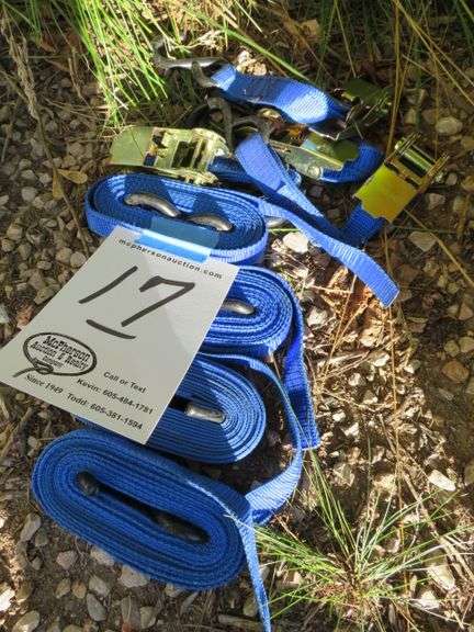 4 TIE DOWN RATCHET STRAPS