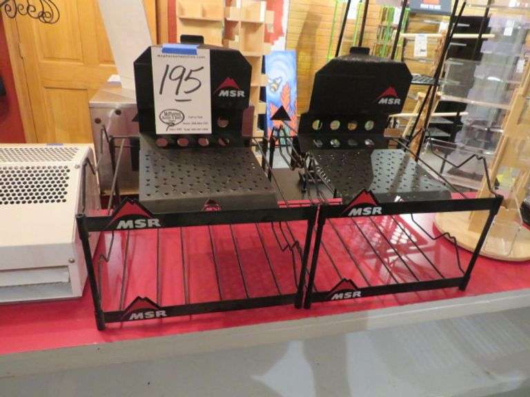 GROUP OF METAL COUNTERTOP MSR DISPLAY RACKS ALL TO GO ONE MONEY ...