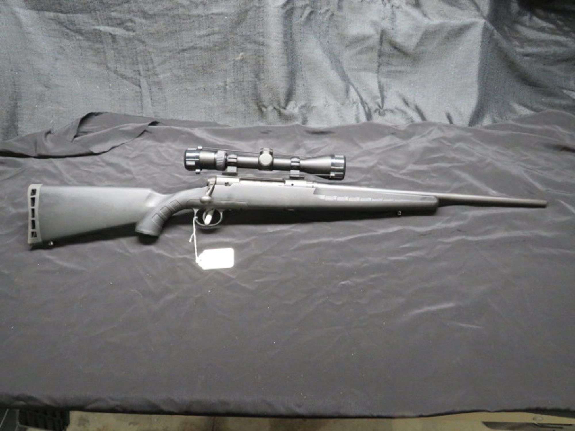 SAVAGE AXIS 243 WIN. BOLT ACTION W/CABELA'S SCOPE 3X12 SCOPE SER