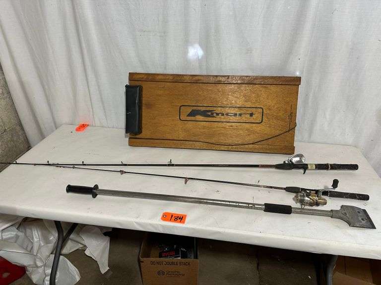 Creeper, Fishing Rods, Scraper - Meagher Auctioneers