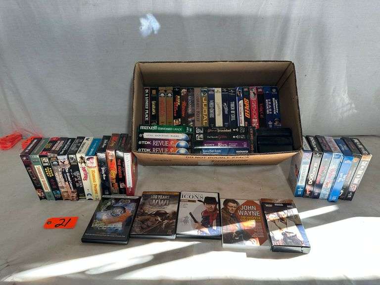 VHS Tapes, DVDs