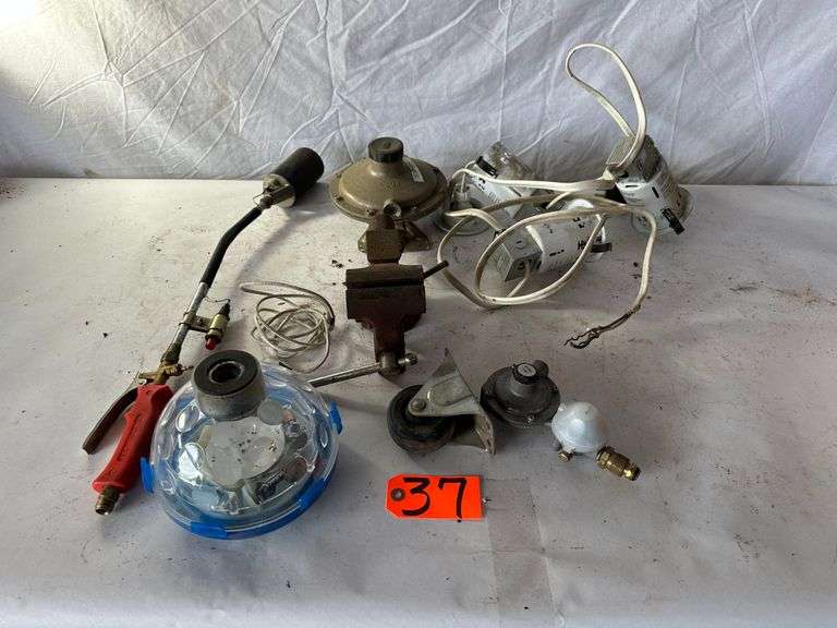 Weed Burner, Gas Regulators, Vise, Caster, Recessed Lights