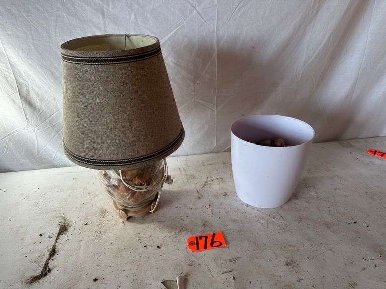 Lamp, Flowerpot, Shells