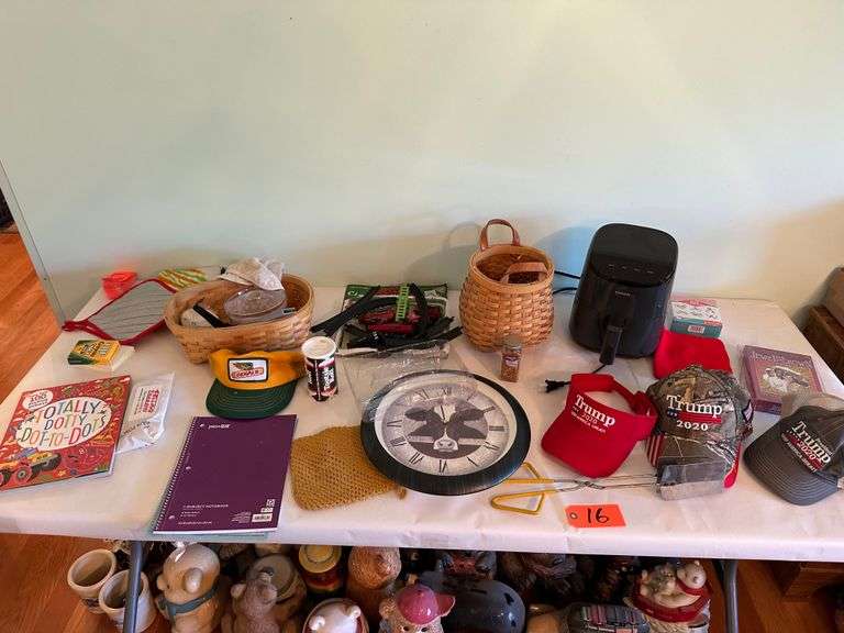 Hats, Office Supplies, Clock, Air Fryer, Pot Holders