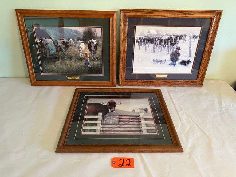 Framed Cow Prints