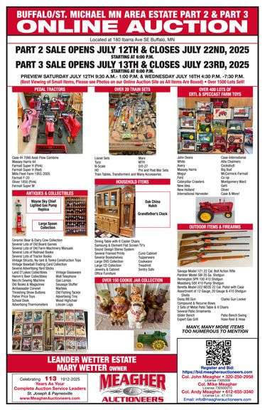 Leander Wetter Estate Online Auction Part 2