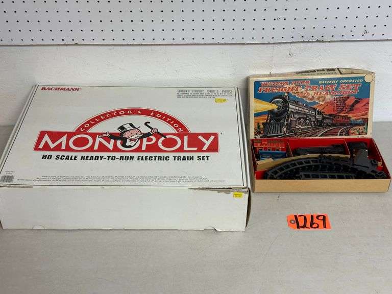 HO Scale Monopoly & Western Flyer Freight Train Sets