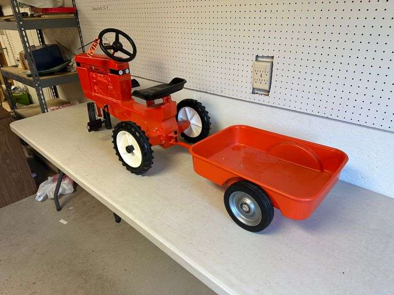 Mills Fleet Farm Pedal Tractor w/ Wagon Meagher Auctioneers