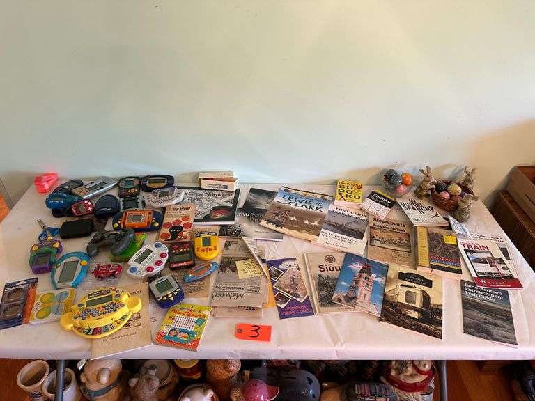 Handheld Games, Books, Easter Décor