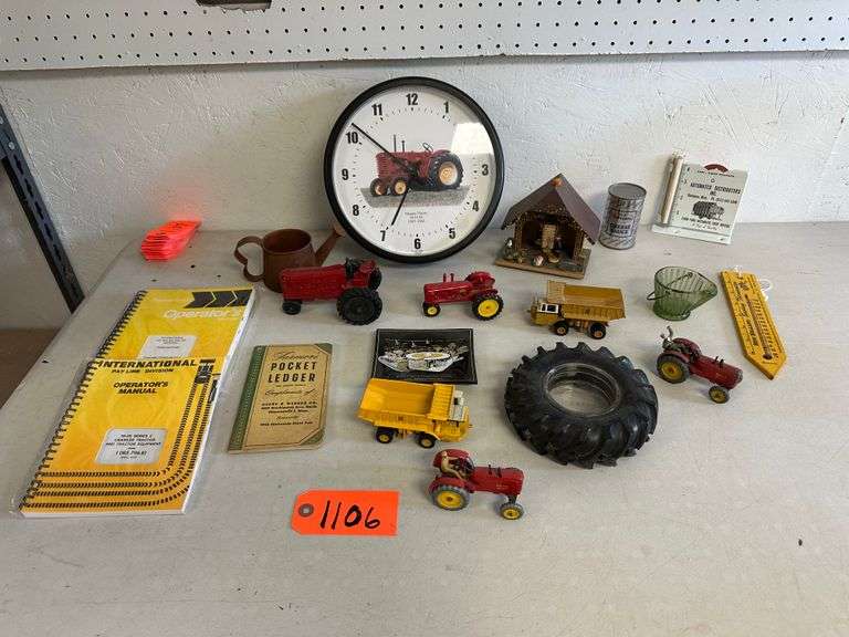 Machinery Manuals, Tractors, Clock, Thermometer, Rain Gauge, Décor