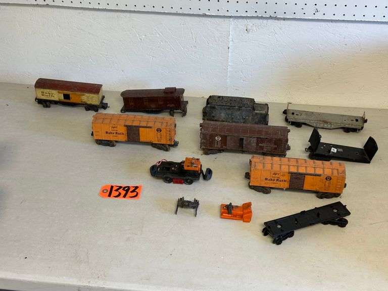 Assortment of Lionel & Marx Tin Plate Train Cars
