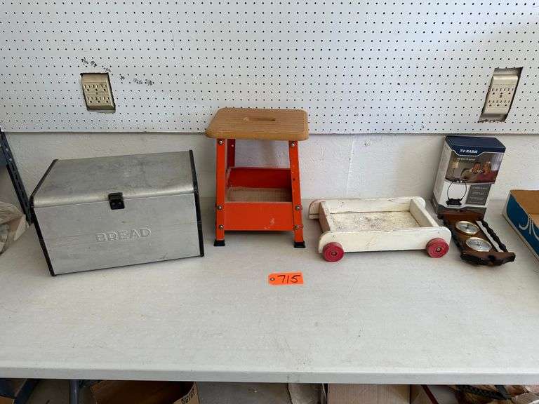 Bread Box, Stool, TV Ears, Weather Station