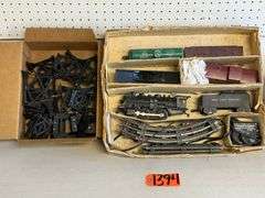 Marx Train Set & Plastic Tressels
