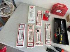 Advertising Thermometers, Cordless Drill, Drill Bits, Tape Measures, Screwdrivers
