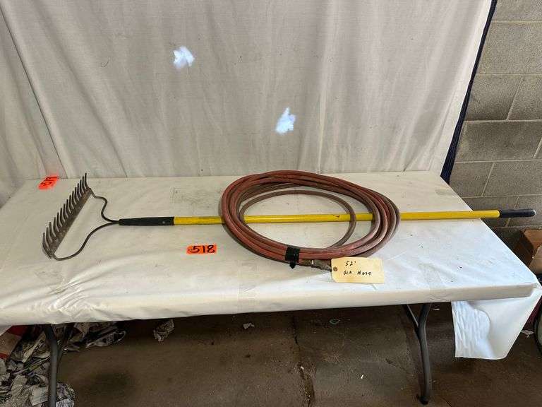 Air Hose, Rake - Meagher Auctioneers