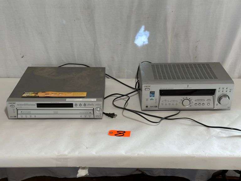 Sony Stereo Receiver & 5 Disk DVD/CD Changer