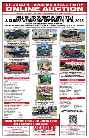 September 2025 Online Auction