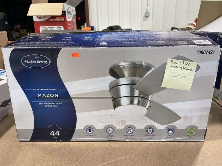 Harbor Breeze 44 Inch Ceiling Fan Missing Remote Metzger Property