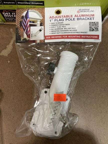 1FT Stainless Steel Flag Pole Extension - White 1 Inch Diameter Pole Extender (2 Pack)