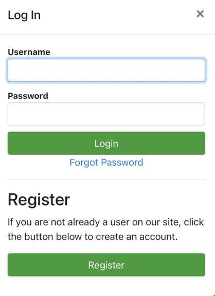 BID METZGER ONLINE BIDDING INSTRUCTIONS Create an Account:
Go to bidmetzger.com - This will take you to all Metzger Online Auctions that are open for bidding
Click on Login/Register at the top of the page
o   Click the green "Register" button
o   C