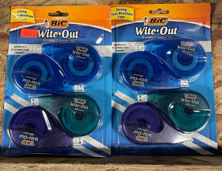 Bic Bic Wite-Out EZ Correct Correction Tape, 1/6 in x 400 in, White, 10