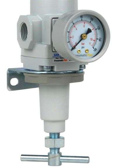 Régulateur De Pression D'air 3/4 NPT - Débit 8000 L/min - Comprend Manomètre Et Support