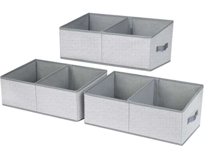 DIMJ Storage Cubes, Trapezoid Closet Organizer 3 Pack Cube Storage ...
