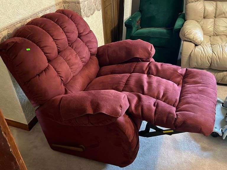Overstuffed Recliner Chair, 24” wide seat Metzger Property Services, LLC