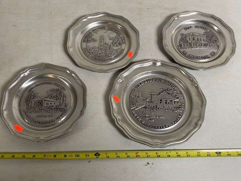 North Manchester Pewter Plates, 10” Metzger Property Services, LLC