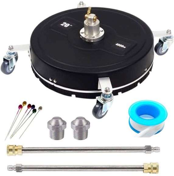 20 Inch Surface Cleaner Pressure Power Washer 4000 psi with 4 Wheels 2 ...