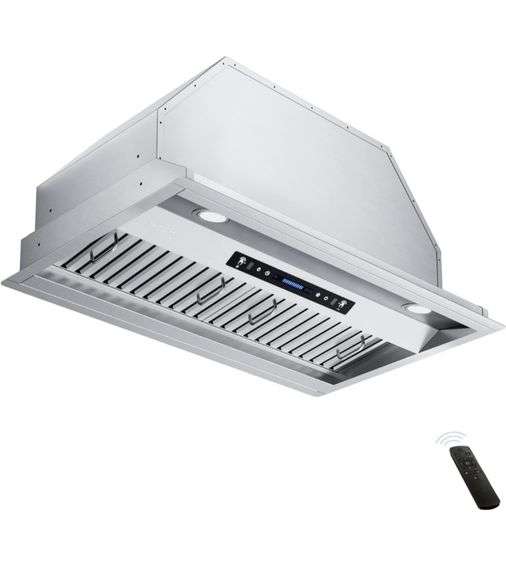 IKTCH 30 inch Builtin/Insert Range Hood 900 CFM, Ducted/Ductless