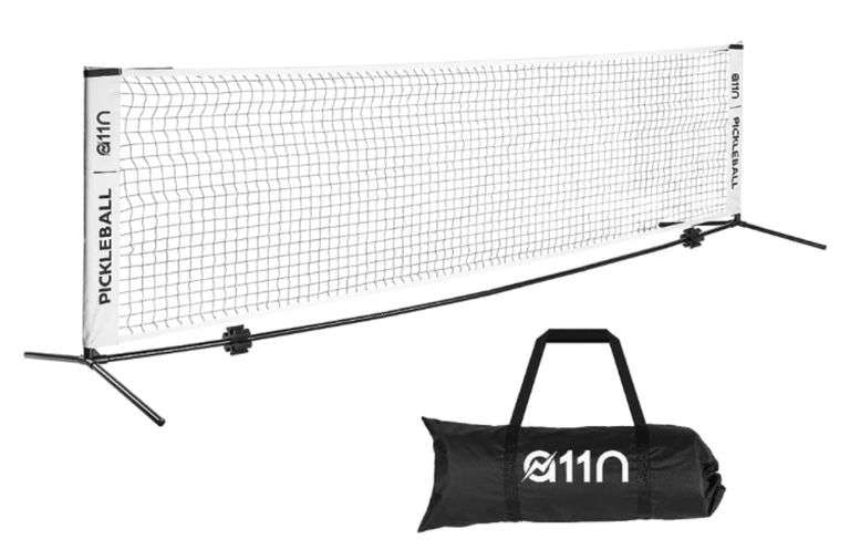 A11N Portable Pickleball Net for Driveway Half Court Size, 11ft Net